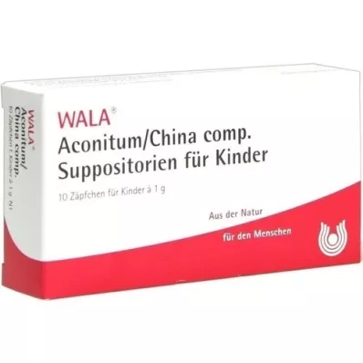 ACONITUM/CHINA comp.Childrens suppositories, 10X1 pcs ACONITUM/CHINA comp.Childrens suppositories, 10X1 pcs