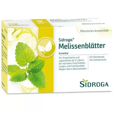 SIDROGA Melissa leaf tea filter bags, 20X1.5 g