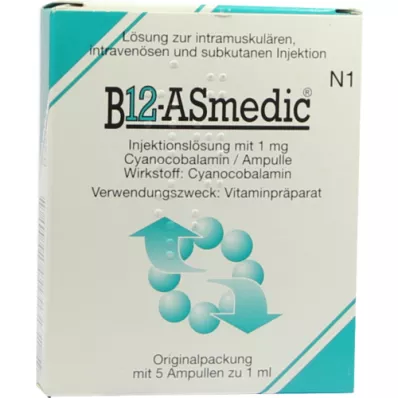 B12 ASMEDIC ampoules, 5X1 ml