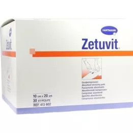 ZETUVIT Suction compresses non-sterile 10x20 cm, 30 pieces