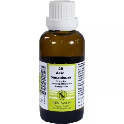 ACIDUM BENZOICUM KOMPLEX No.28 Dilution, 50 ml ACIDUM BENZOICUM KOMPLEX No.28 Dilution, 50 ml