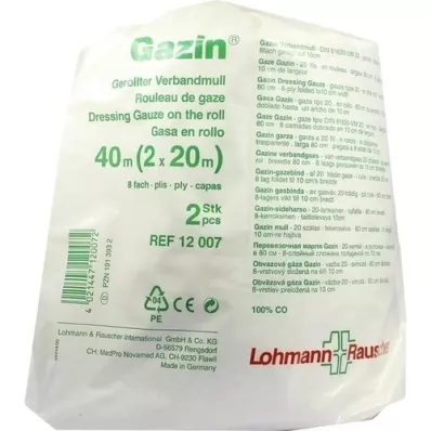 GAZIN Bandage gauze 10 cmx40 m 8-fold, 1 piece GAZIN Bandage gauze 10 cmx40 m 8-fold, 1 piece