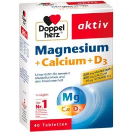 DOPPELHERZ Magnesium+Calcium+D3 tablets, 40 pcs