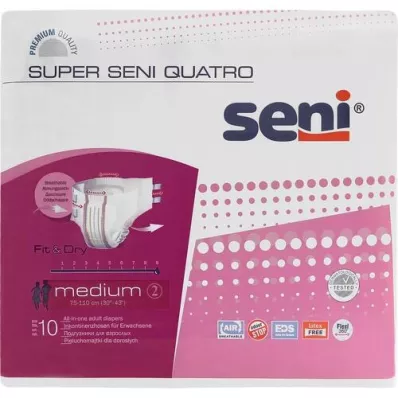 SUPER SENI Quatro incontinence pants size 2 M, 10 pieces