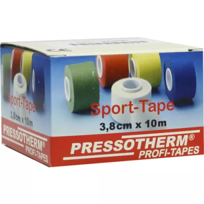 PRESSOTHERM Sports tape 3.8 cmx10 m white, 1 piece PRESSOTHERM Sports tape 3.8 cmx10 m white, 1 piece