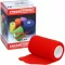 PRESSOTHERM Cohesive bandage 8 cmx4 m red, 1 piece