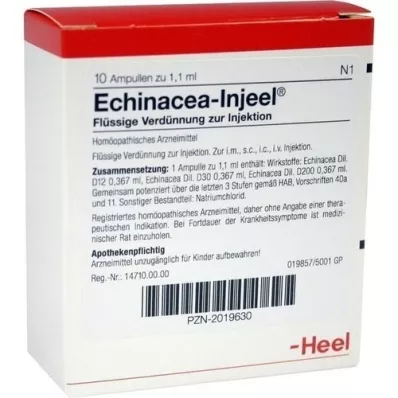 ECHINACEA INJEEL Ampoules, 10 pcs ECHINACEA INJEEL Ampoules, 10 pcs