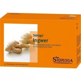 SIDROGA Ginger tea filter bag, 20X0.75 g