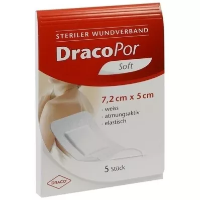 DRACOPOR Wound dressing 5x7.2 cm sterile, 5 pcs DRACOPOR Wound dressing 5x7.2 cm sterile, 5 pcs