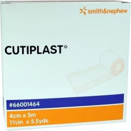 CUTIPLAST 4 cmx5 m wound dressing in dispenser, 1 p