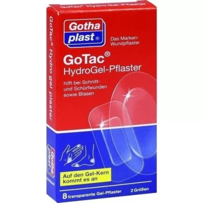 GOTAC HydroGel plasters 2 sizes, 8 pcs GOTAC HydroGel plasters 2 sizes, 8 pcs