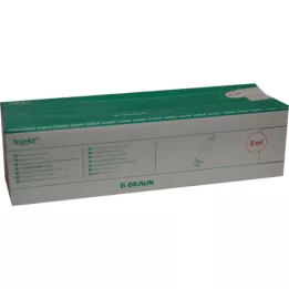 INJEKT Solo syringe 5 ml Luer eccentric PVC-free, 100X5 ml