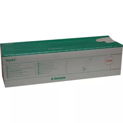 INJEKT Solo syringe 5 ml Luer eccentric PVC-free, 100X5 ml INJEKT Solo syringe 5 ml Luer eccentric PVC-free, 100X5 ml