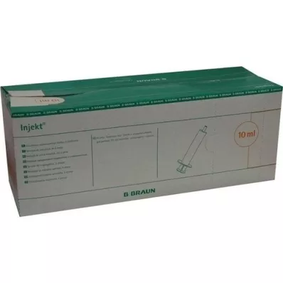 INJEKT Solo syringe 10 ml Luer eccentric PVC-fr., 100X10 ml INJEKT Solo syringe 10 ml Luer eccentric PVC-fr., 100X10 ml