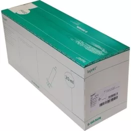 INJEKT Solo syringe 20 ml Luer eccentric PVC-fr., 100X20 ml