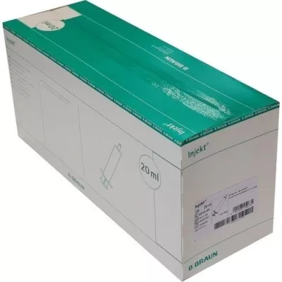 INJEKT Solo syringe 20 ml Luer eccentric PVC-fr., 100X20 ml