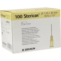 STERICAN Cannulas 19 Gx1 1/4 1.1x30 mm, 100 pieces