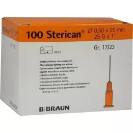 STERICAN Dental can Luer 0.5x25 mm, 100 pcs