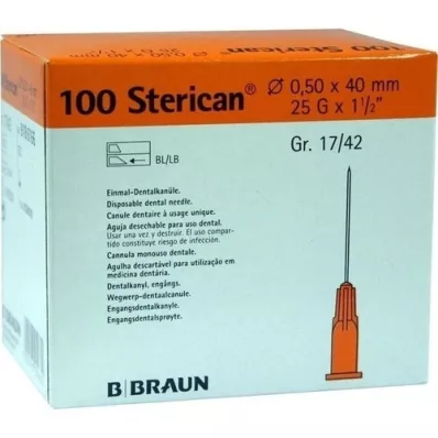 STERICAN Dental can Luer 0.5x40 mm, 100 pcs