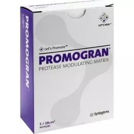 PROMOGRAN 28 sqcm sterile tamponades, 5 pieces