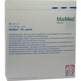 VLIESKOMPRESSEN 10x10 cm sterile, 25X2 pcs