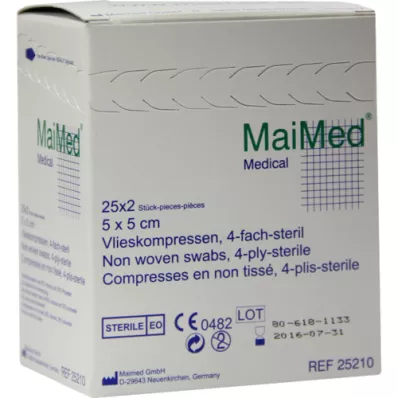 VLIESKOMPRESSEN 5x5 cm sterile, 25X2 pcs VLIESKOMPRESSEN 5x5 cm sterile, 25X2 pcs
