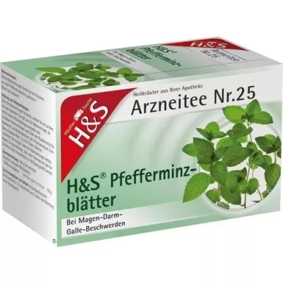 H&S Peppermint tea filter bags, 20X1.5 g H&S Peppermint tea filter bags, 20X1.5 g