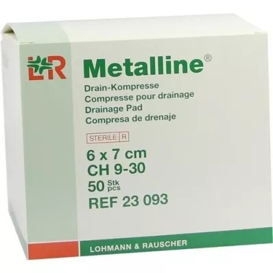 METALLINE Drain compresses 6x7 cm, 50 pcs