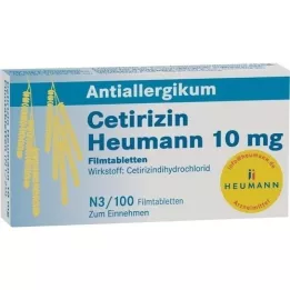 CETIRIZIN Heumann 10 mg film-coated tablets, 100 pcs