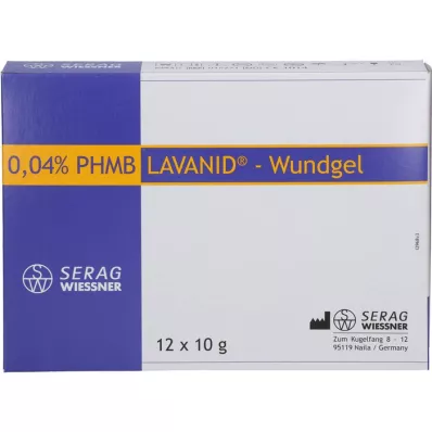 LAVANID Wound gel, 12X10 g
