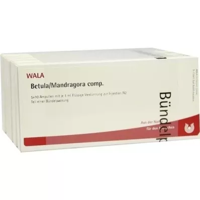 BETULA/MANDRAGORA comp. ampoules, 50X1 ml BETULA/MANDRAGORA comp. ampoules, 50X1 ml