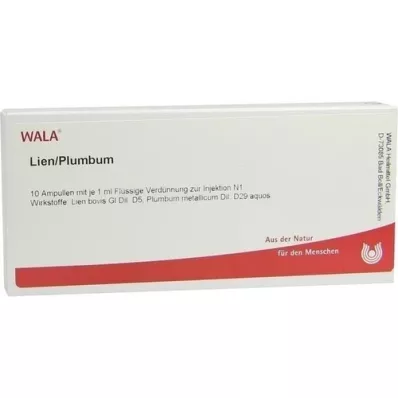LIEN/PLUMBUM Ampoules, 10X1 ml LIEN/PLUMBUM Ampoules, 10X1 ml