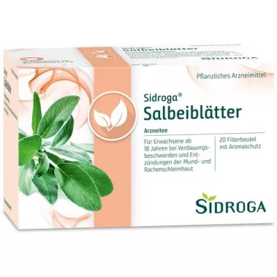 SIDROGA Sage leaves tea filter bags, 20X1.5 g SIDROGA Sage leaves tea filter bags, 20X1.5 g