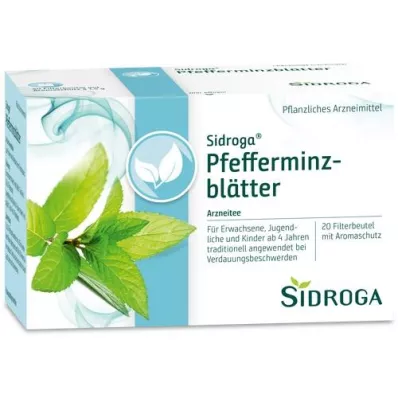 SIDROGA Peppermint leaves tea filter bags, 20X1.5 g SIDROGA Peppermint leaves tea filter bags, 20X1.5 g