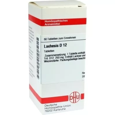 LACHESIS D 12 tablets, 80 pcs