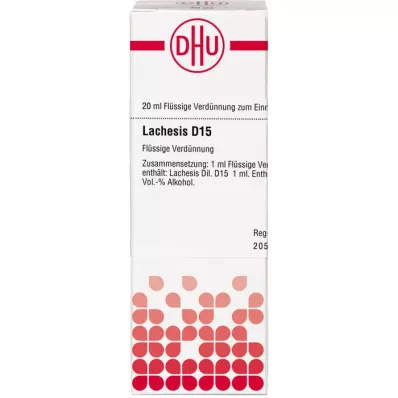 LACHESIS D 15 Dilution, 20 ml LACHESIS D 15 Dilution, 20 ml