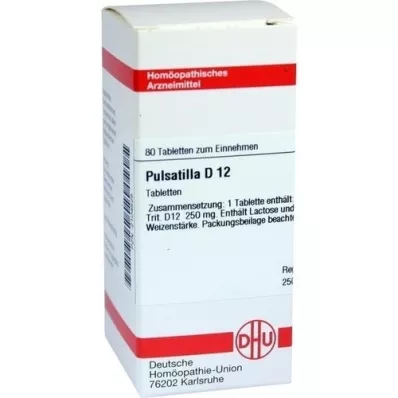 PULSATILLA D 12 tablets, 80 pcs PULSATILLA D 12 tablets, 80 pcs