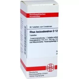 RHUS TOXICODENDRON D 12 tablets, 80 pcs