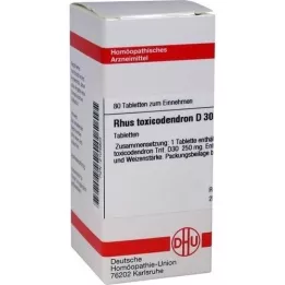 RHUS TOXICODENDRON D 30 tablets, 80 pcs