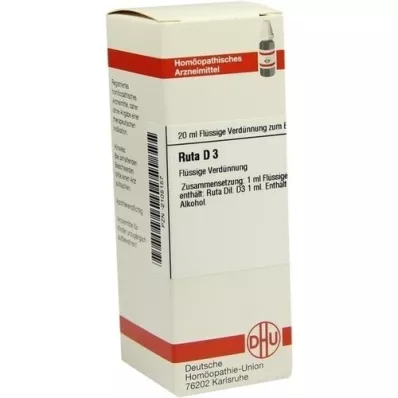 RUTA D 3 dilution, 20 ml RUTA D 3 dilution, 20 ml