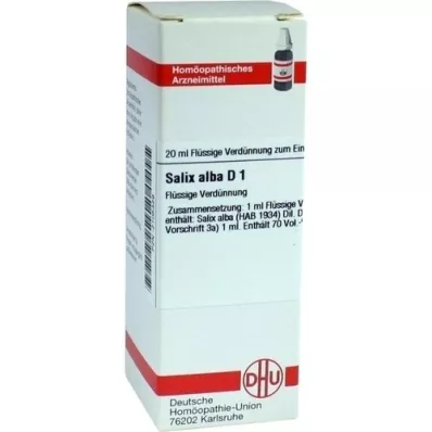 SALIX ALBA D 1 dilution, 20 ml