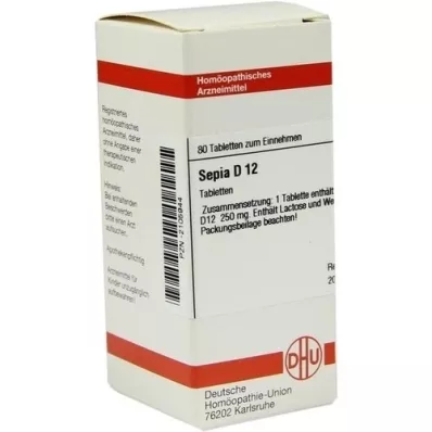 SEPIA D 12 tablets, 80 pcs SEPIA D 12 tablets, 80 pcs