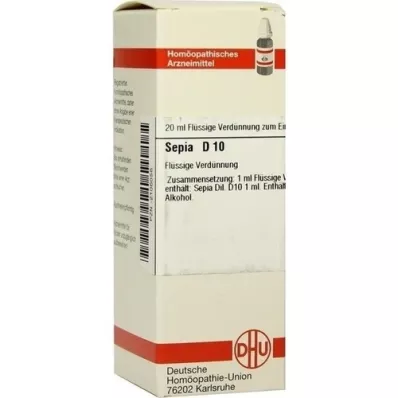 SEPIA D 10 dilution, 20 ml SEPIA D 10 dilution, 20 ml