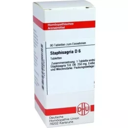 STAPHISAGRIA D 6 tablets, 80 pcs