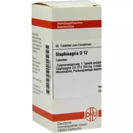 STAPHISAGRIA D 12 tablets, 80 pcs