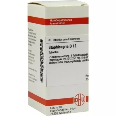 STAPHISAGRIA D 12 tablets, 80 pcs STAPHISAGRIA D 12 tablets, 80 pcs