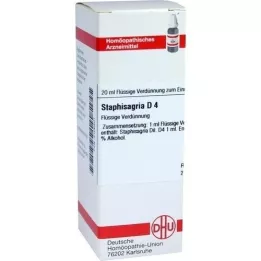 STAPHISAGRIA D 4 dilution, 20 ml