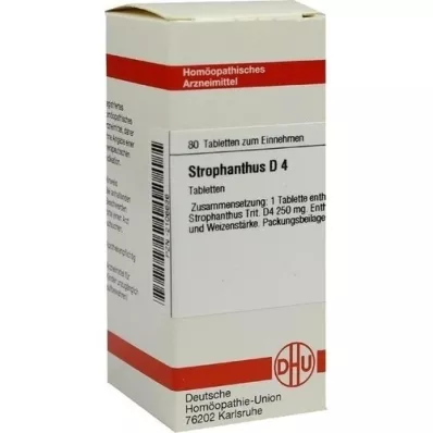 STROPHANTHUS D 4 tablets, 80 pcs