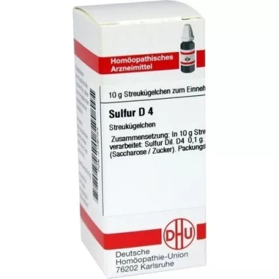 SULFUR D 4 globules, 10 g SULFUR D 4 globules, 10 g