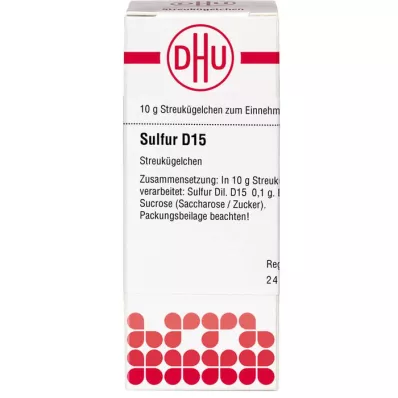 SULFUR D 15 globules, 10 g SULFUR D 15 globules, 10 g